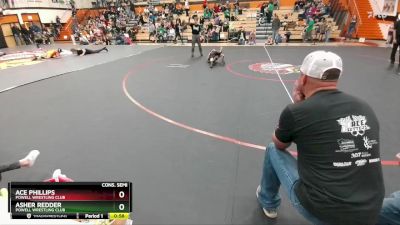 56 lbs Cons. Semi - Asher Redder, Powell Wrestling Club vs Ace Phillips, Powell Wrestling Club