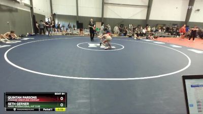 100-106 lbs Cons. Round 2 - Quintan Parsons, Punisher Wrestling Company vs Seth Gerner, Askeo International Mat Club