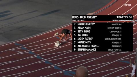 High School Boys' 400m, Prelims 3