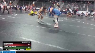 225 lbs Quarterfinal - Amaya McLaren, Team Nebraska vs Erica Cobos, Team Texas