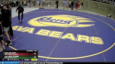 105 lbs Round 1 - Taylor Soto, West Albany Mat Club vs Victoria Byrne, Deschutes Mat Club