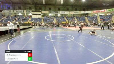 70 lbs Consolation - Braedyn Anderson, Gunnison vs Tatum Garcia?, Severance MS