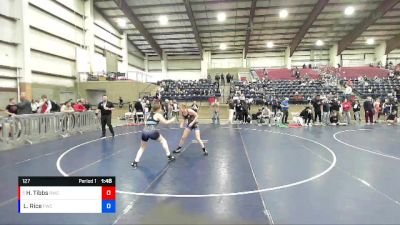 127 lbs 5th Place Match - Hailey Tibbs, Ravage Wrestling Club vs Lacie Rice, Fremont Wrestling Club