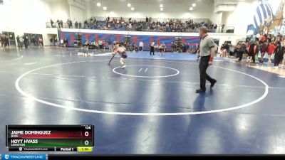 126 lbs Champ. Round 1 - Hoyt Hvass, Lewiston vs Jaime Dominguez, Buhl