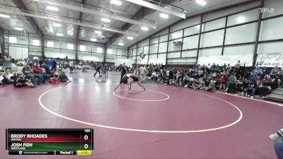 150 lbs Quarterfinal - Josh Fish, Westlake vs Brody Rhoades, Uintah