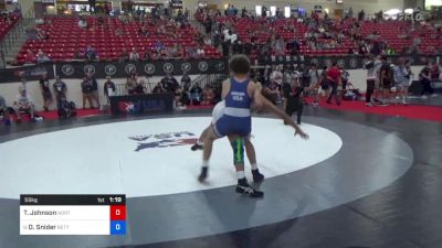 55 kg Cons 16 #2 - Tye Johnson, North Carolina vs Dustin John Snider, Betterman Elite Wrestling