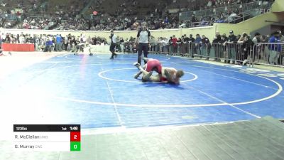 123 lbs Semifinal - Rayvon McClellan, Union vs Gunner Murray, Claremore Wrestling Club