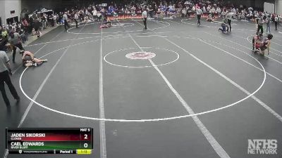 5A 132 lbs Semifinal - Cael Edwards, River Bluff vs Jaden Sikorski, Clover