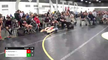 75 lbs Quarterfinals (8 Team) - Jeffery Dunaway, Olympia (NY) vs Nathan Schuman, Mat Assassins (PA)