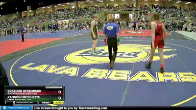 165 lbs Quarterfinal - Kannon Freschette, Camas Wrestling Club vs Braedon Herburger, Rock Of Redmond Wrestling