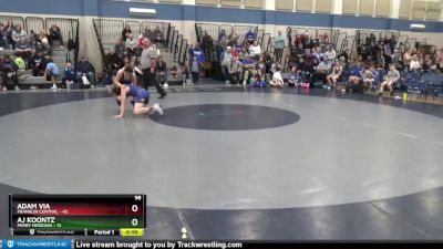 98 lbs Placement (4 Team) - Adam Via, Franklin Central vs AJ Koontz, Perry Meridian