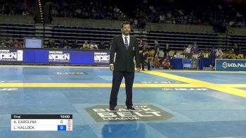 ANA CAROLINA VIEIRA vs LAURAH HALLOCK 2019 Pan Jiu-Jitsu IBJJF Championship