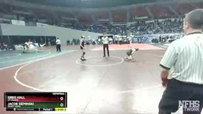 4A-132 lbs Semifinal - Jacob Sieminski, Sweet Home vs Greg Hall, St. Helens