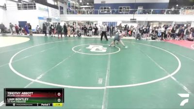 116 lbs Semifinal - Timothy Abbott, McLean Lion Wrestling vs Liam Bentley, Va Team Predator