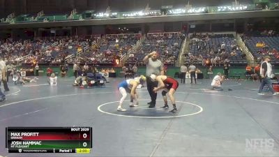 2A 126 lbs Champ. Round 1 - Josh Hammac, Mt Pleasant vs Max Profitt, Graham