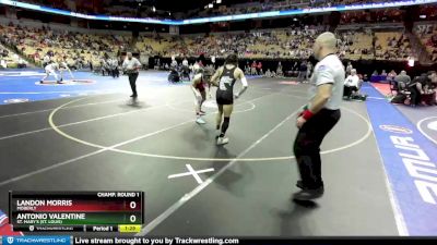 132 Class 2 lbs Champ. Round 1 - Landon Morris, Moberly vs Antonio Valentine, St. Mary`s (St. Louis)