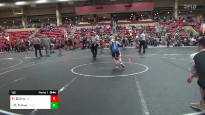 100 lbs Semifinal - Grayson Tolliver, Team North Stars Wrestling Clu vs Matthew DiOrio, Ridge Wrestling Club