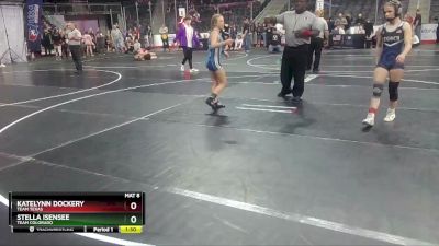 97 lbs Quarterfinal - Stella Isensee, Team Colorado vs Katelynn Dockery, Team Texas