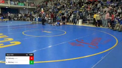 94 lbs Round Of 16 - Brady Rohaly, North Hills vs Lane Richey, Connellsville