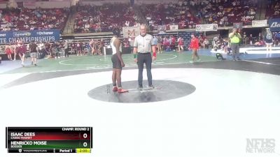 D 2 160 lbs Champ. Round 2 - Isaac Dees, Caddo Magnet vs Henricko Moise, Bossier