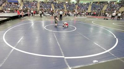 46 lbs Round Of 16 - Kanon Huff, La Veta vs Landon Gustafson, Badlands Elite