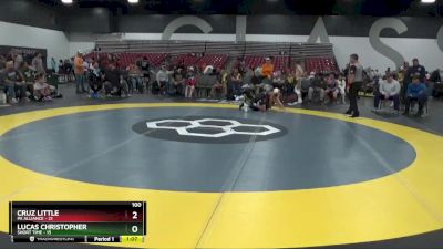 100 lbs Quarterfinals (8 Team) - Lucas Christopher, Short Time vs Cruz Little, PA Alliance