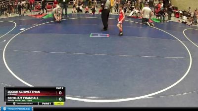 51 lbs Cons. Round 1 - Josiah Schwettman, Durango vs Beckham Crandall, Virgin Valley Bulldogs