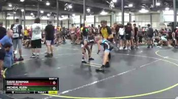 95 lbs Round 2 (6 Team) - David Bowman, Death Squad vs Micheal Klein, Untouchables White