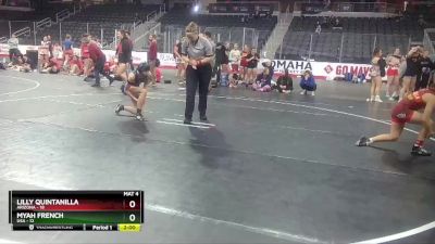 W 106 lbs Round 1 (3 Team) - Lilly Quintanilla, Arizona vs Myah French, USA