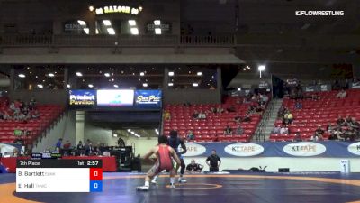 61 kg 7th Place - Beau Bartlett, Sunkist Kids Wrestling Club vs Earl Hall, TMWC/ Cavalier WC