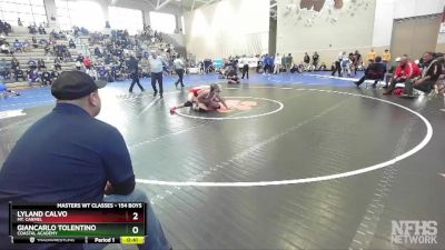 154 Boys Cons. Round 4 - Lyland Calvo, Mt. Carmel vs Giancarlo Tolentino, Coastal Academy