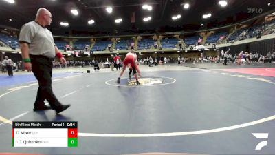 138 lbs 5th Place Match - Caden Ljubenko, Maine South vs Cale Mixer, Quincy (Sr.)