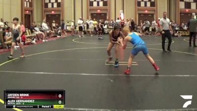 85 lbs Round 5 (6 Team) - Jayden Brink, Armory WA vs Alex Hernandez, Revival Gray