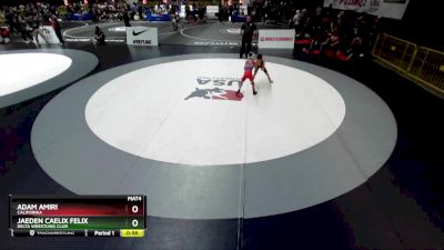 56 lbs Cons. Round 2 - Jaeden Caelix Felix, Delta Wrestling Club vs Adam Amiri, California