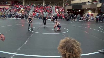 67 lbs Champ. Round 2 - Maddix Dinkel, Russell Wrestling Club vs Kodiak Blasi, Triumph