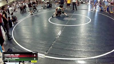 115 lbs Cons. Round 5 - Trajan Pannell, Bay Area Dragons vs Aaden Del Toro, Clovis West Wrestling