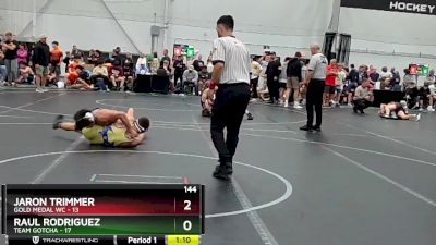 144 lbs Round 5 (8 Team) - Raul Rodriguez, Team Gotcha vs Jaron Trimmer, Gold Medal WC