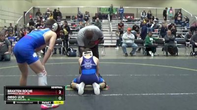 140 lbs Semifinal - Braxten Roche, Shamrock Select vs Diego Ulm, Michigan Matcats