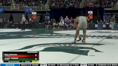 184 lbs Quarterfinal - Nick Gravina, Rutgers vs Emery Parker, Illinois