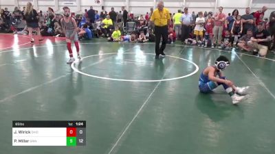 65 lbs Round 2 - James Wirick, Ohio Gold 14K vs Paeton Miller, Grindhouse W.C.