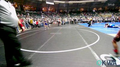 67 lbs 5th Place - Bryce Skidgel, Pawnee Peewee Wrestling vs Corban Coleman, Deer Creek Wrestling Club