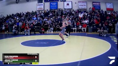 106 lbs Quarterfinal - Aidan Carone, Streetsboro vs Dom Prosperi, Canton South