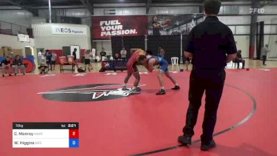 72 kg Round Of 16 - Carlos Monroy, Warrior Regional Training Center vs Wyatt Higgins, Grizzly Wrestling Club