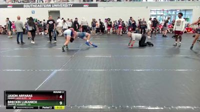 130 lbs Round 2 (4 Team) - Breckin Lukanich, Grapple Academy vs Jaxon Arfaras, Finger Lakes Elite