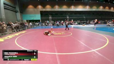 120 lbs Cons. Round 2 - Manakai Kirn, Galena vs Eric McDonell, Cardinal Newman