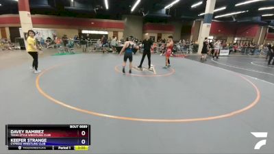 145 lbs Cons. Round 4 - Davey Ramirez, Texas Style Wrestling Club vs Keefer Strange, Cypress Wrestling Club