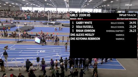 High School Girls' 200m, Prelims 5