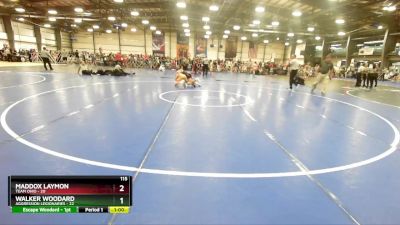 115 lbs Rd# 7- 10:45am Saturday Final Pool - Maddox Laymon, Team Ohio vs Walker Woodard, Aggression Legionaries