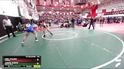 160 lbs Cons. Round 2 - Andre Doeve, Bishop Amat vs Joel Pulido, Lakeside