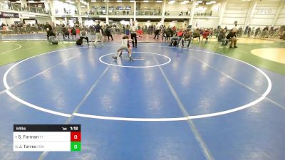 64 lbs Semifinal - Sam Forman, Team Tugman vs Jaevin Torres, Fisheye WC